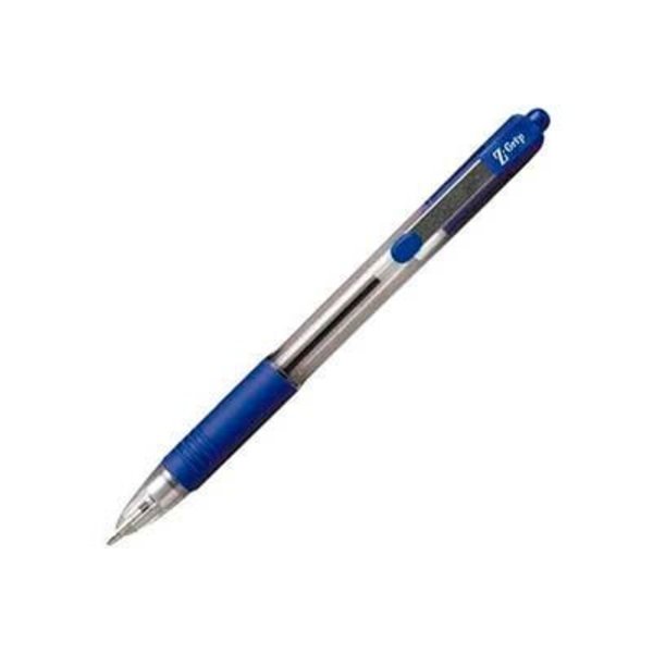 Zebra Pen Zebra Z-Grip Ballpoint Retractable Pen, 1.0mm, Blue Ink, Dozen 22220